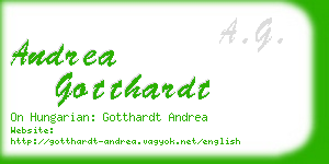andrea gotthardt business card